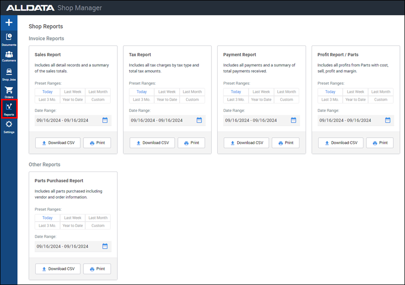 What's New Shop Manager ALLDATA